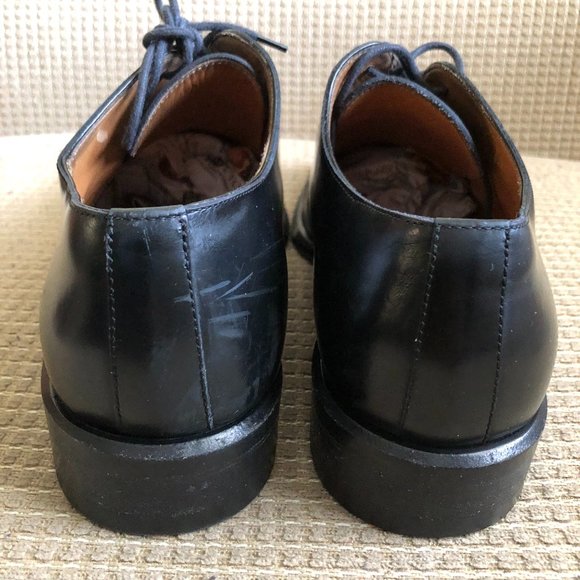 Gucci Men's Black Leather Oxford Shoes . - Picture 4 of 15